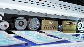 Hualian Solid-Ink Coding Continuous Band Sealer For Bag Packaging FRM-1120W