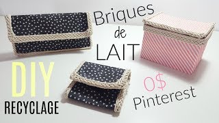 Diy Pinterest Recyclage Brique De Lait 3 Idées Petit Budget