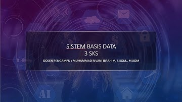 Sistem Basis Data - Pertemuan 1