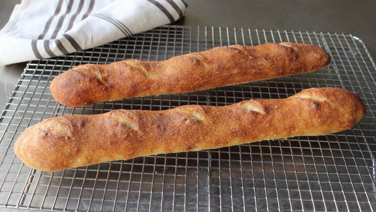 The Easiest No Knead Baguette Recipe