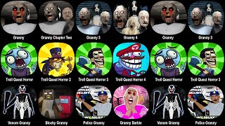 Granny 1+2+3+4,Troll Quest Horror 1+2+3+4,Venom Granny,Blocky Granny,Police Granny,Barbie Granny screenshot 4