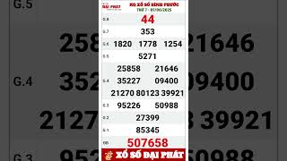 Kết Quả Xổ Số Bình Phước Ngày 07062025 - Xsbp Thứ 7