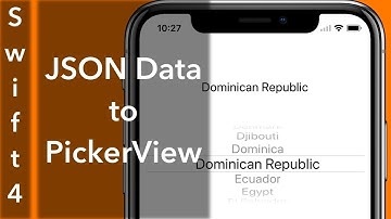 JSON Data into PickerView (Swift 4 + Xcode 9.0)