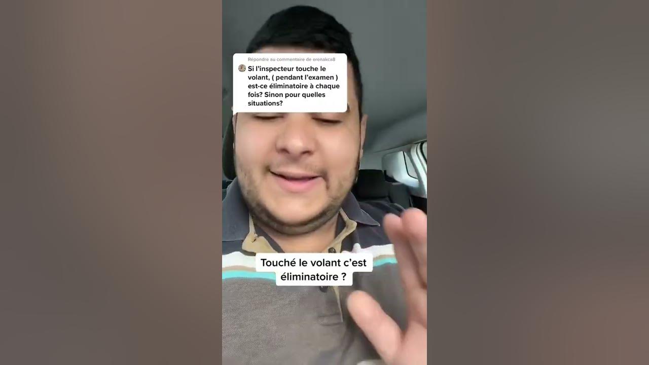 Si l’examinateur touche le volant c’est éliminatoire ?? walidlemoniteur YouTube