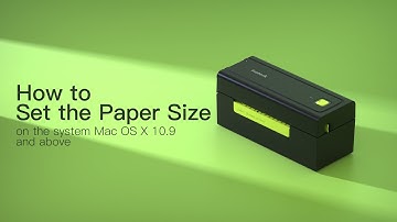 How to configure the paper size for PR02001 thermal label printer on MacBook?