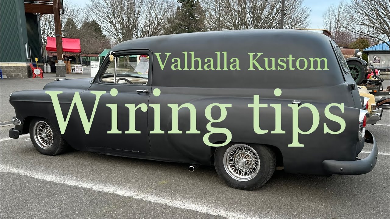 Valhalla Kustom Wiring Turn Signals on a 1954 Chevy Sedan Delivery