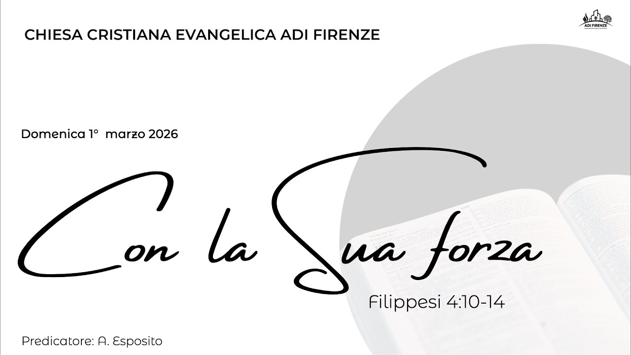 Con la Sua forza (Filippesi 4: 10 - 14)