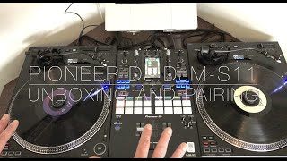 Pioneer DJ DJM-S11 Unboxing and Pairing with Pioneer DJ PLX-CRSS12 Pairing