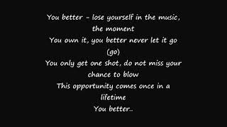 EMINEM - Lose Yourself  (LyricsLetraJH)