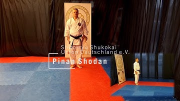 Pinan Shodan // Shito ryu // Kata with names of the techniques