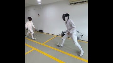 A smooth foot hit | Fencing nice hits | Team Epee event