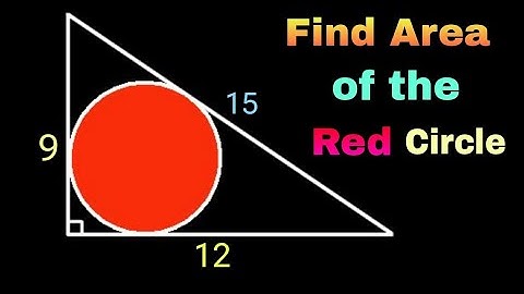 Find Area of the Red Circle | Olympiad Geometry Problems