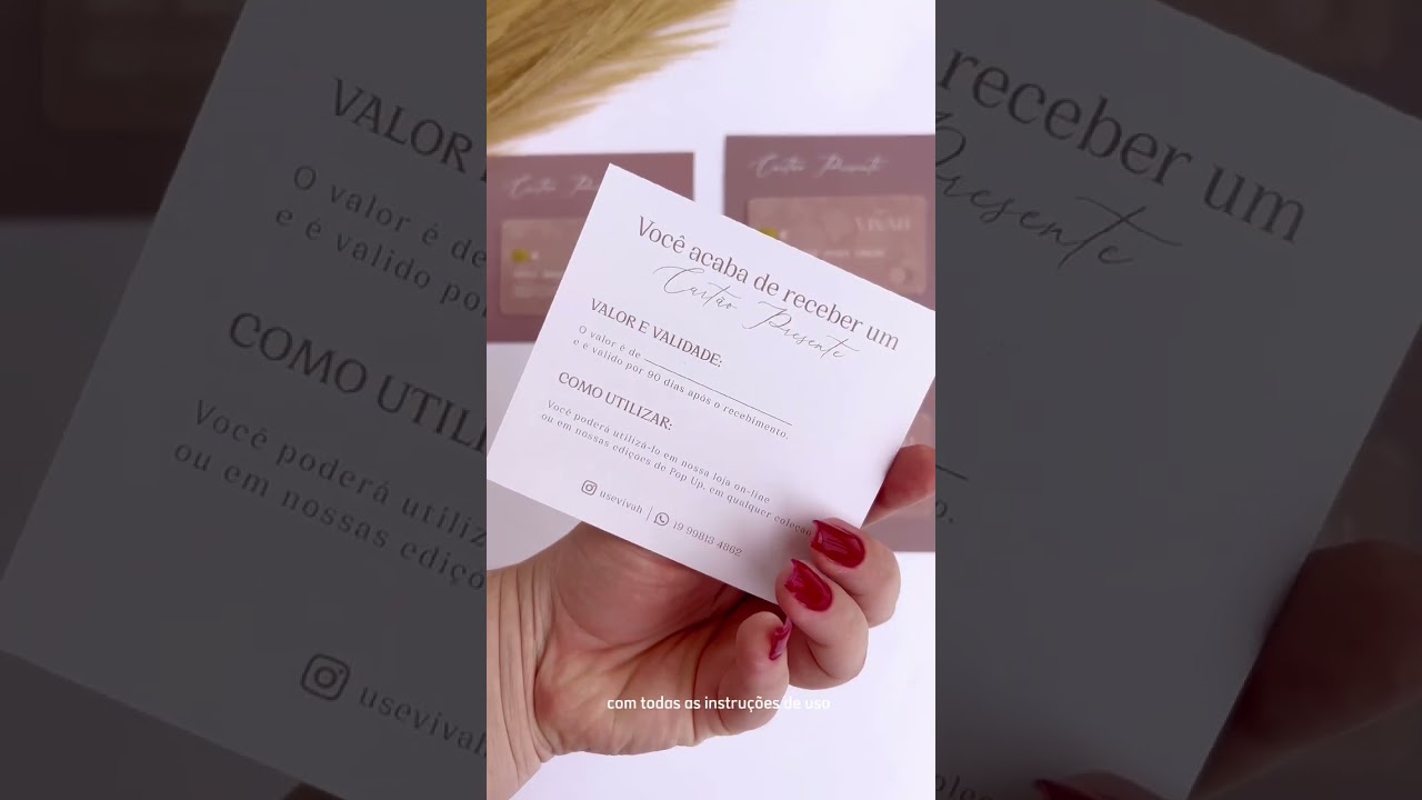 Cartão Presente ou Fidelidade Slim