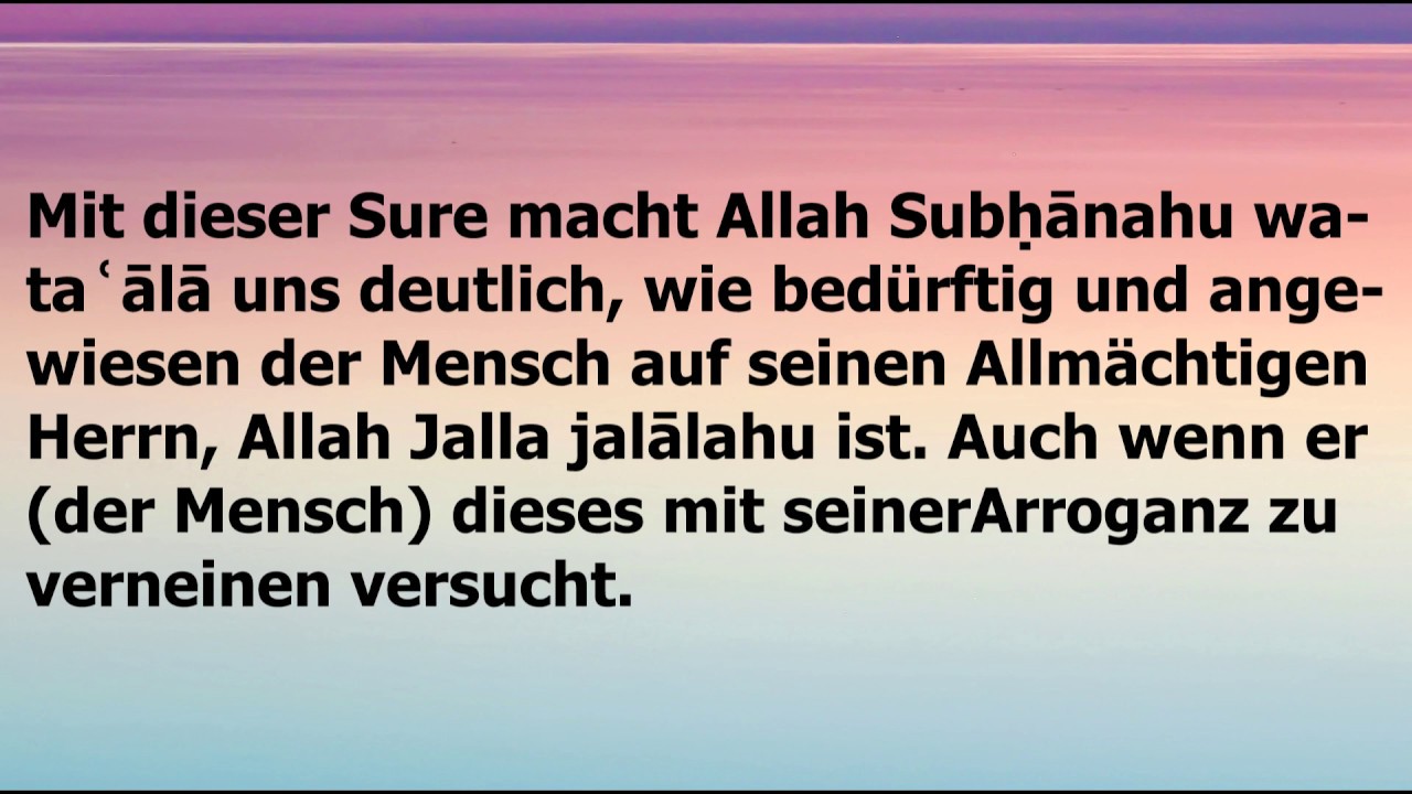 sure 113 al falaq deutsche Übersetzung mit erklärung