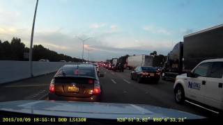 Dash Cam Time Lapse - I-95 Traffic Jam - Palm Beach to Stuart Florida