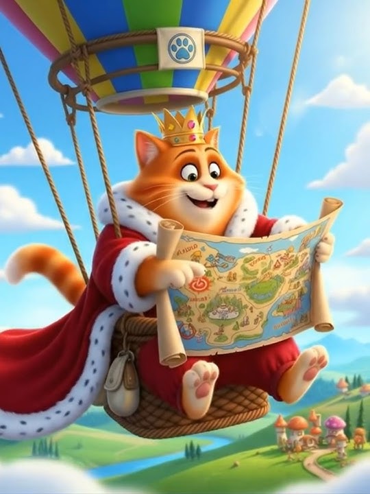 The King Decide to Put Down His Work and Go to Travel #cat #fairytales