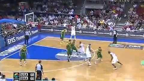 Final emocionante Brasil X EUA no mundial de Basquete 2010