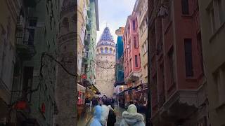 The famous spot in Turkiye?Galata Tower ? turkey istanbul shortvideo