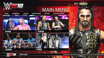 WWE 2K18 Demo - Nintendo Switch Main Menu, Roster & Graphics - Notion/Concept (HD)