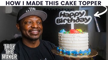 How to make acrylic cake toppers with your Glowforge!