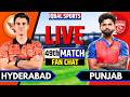 🔴Hyderabad vs Punjab Live Match, IPL 2026 Fan Chat | SRH vs PBKS Live | Live Cricket Match Today