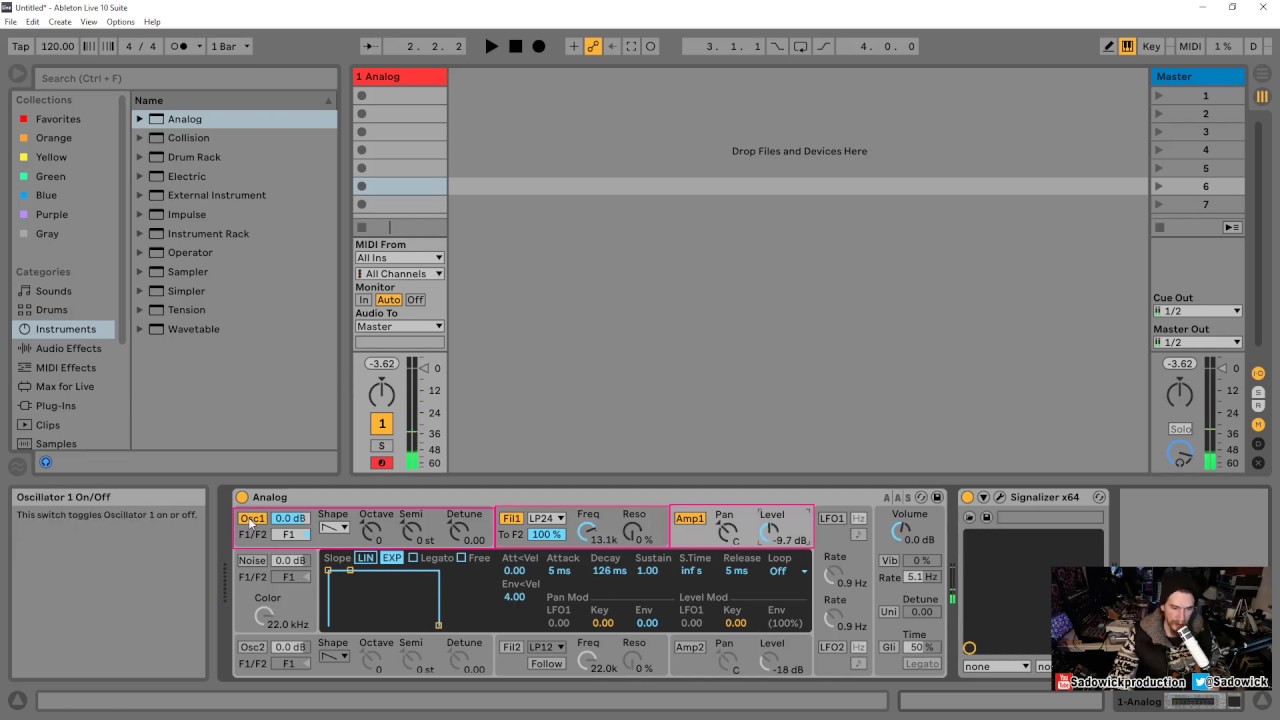 Ableton Live 10 Ultimate Tutorial 09 - Analog Part 2 - YouTube