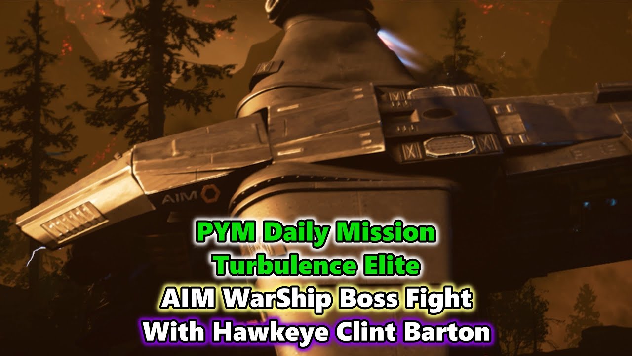 Marvel's Avengers DE WarShip Boss Fight Turbulence Elite (Hawkeye