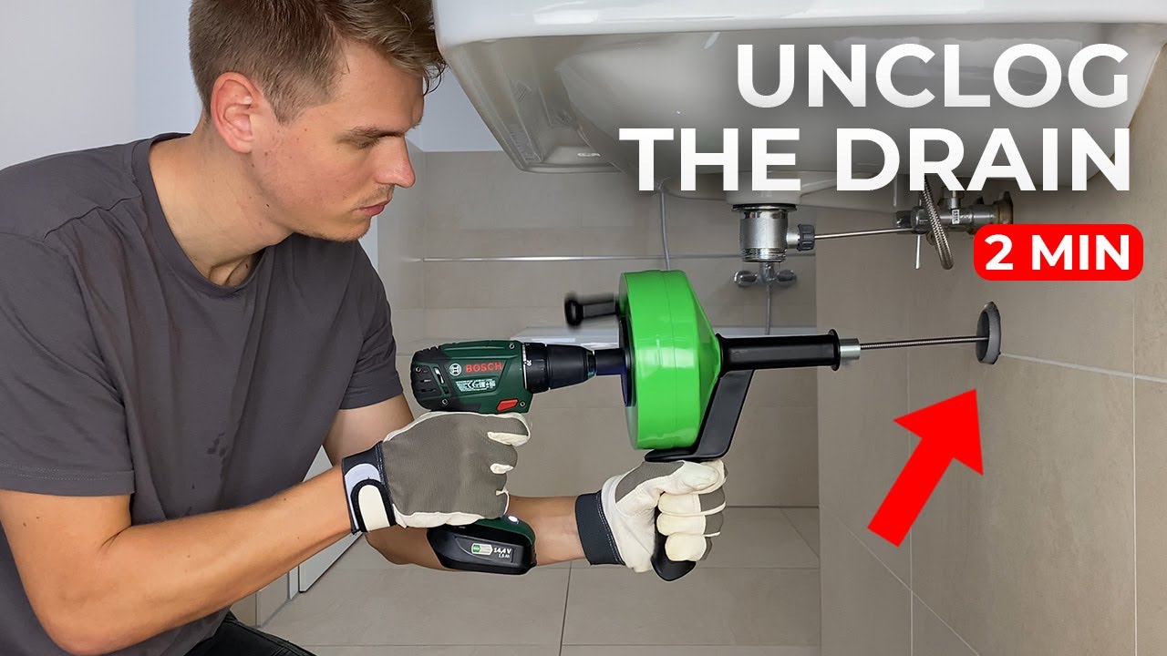 How to Use a Drain Snake Properly – Model R10 - YouTube