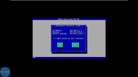 Installing GAIA Operating system for Checkpoint firewall