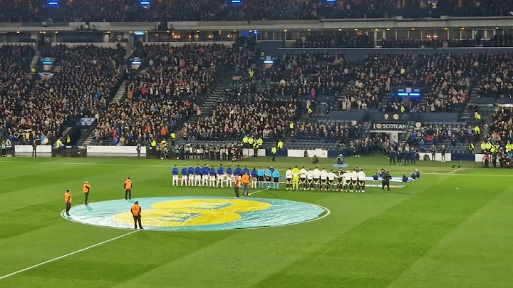 FLOWER OF SCOTLAND. Hampden roars out national anthem versus Croatia (15.11.2024)
