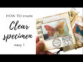 How to create CLEAR SPECIMEN for Junk Journal