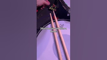Thumbnail of Drumsticks BEFORE vs AFTER a show