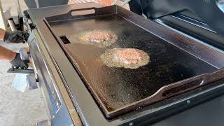 Grilling Smash Burgers on a Traeger Flat Top Griddle