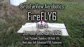 FireFLY6 Aland Testflight 4 Pixhawk