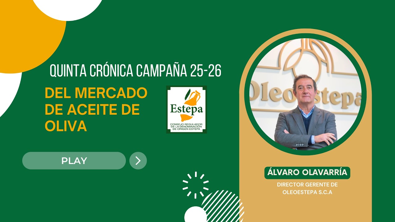 5ª Crónica de mercado oleícola campaña 25/26 - Denominación de Origen Estepa