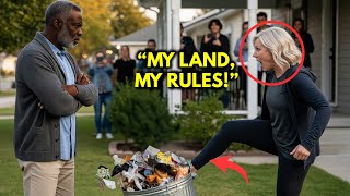 HOA Karen Kept Knocking Over The Black Man's Trash Can - So he installed one that terrified her.