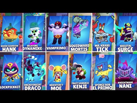 Upcoming All New Skins Animations & Price !!! #SpongeBob X #BrawlStars