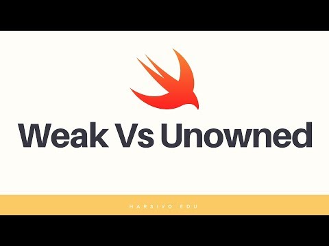 Video: Wanneer unowned versus zwak gebruiken?