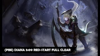 [Season 11.7 PBE] Diana Jungle Clear Guide | 3:09 Red-Start Full Clear