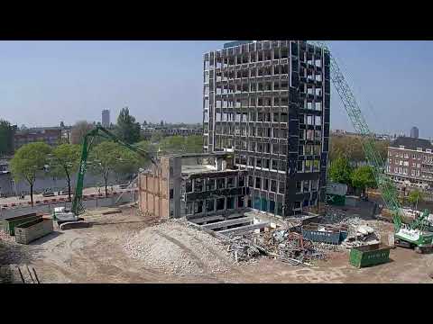 Timelapse sloopwerkzaamheden Amstel Vista