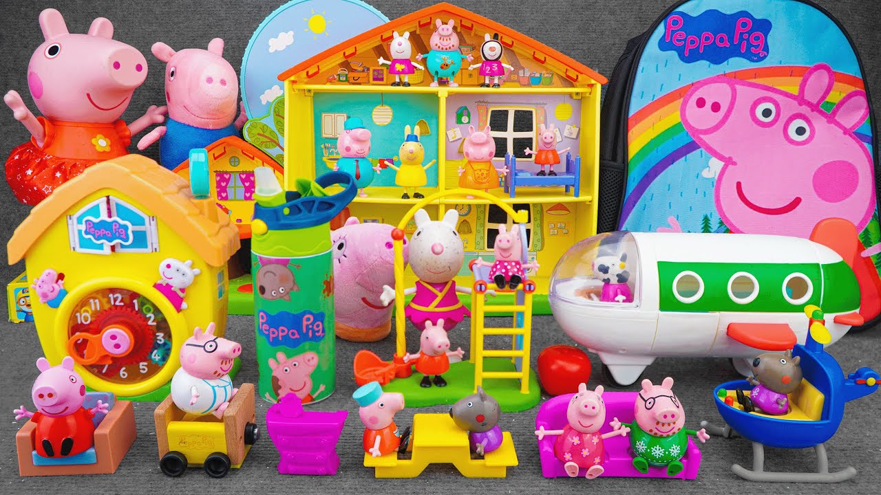 14 Minutes Satisfying With Unboxing Peppa Pig Airplane Playset, Peppa Pig House Toys Collection