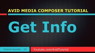 Avid media composer 19 - Get Info