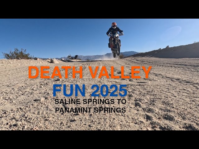 Death Valley 2025 (4K). Saline Springs to Panamint Springs