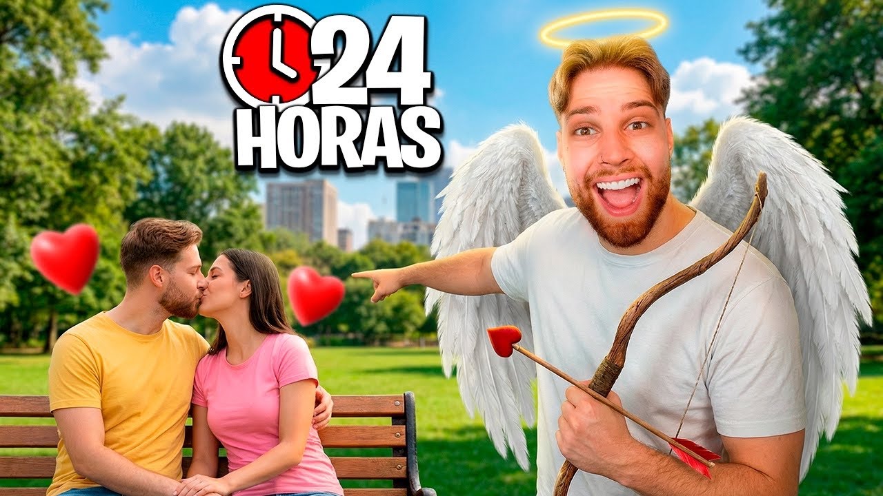 PASSEI 24 HORAS SENDO CUPIDO E FORMEI UM CASAL ! 😂🔥