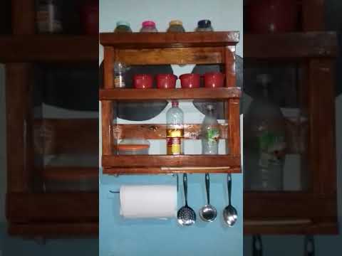 coisas de cozinha que eu mesma fiz com paletes