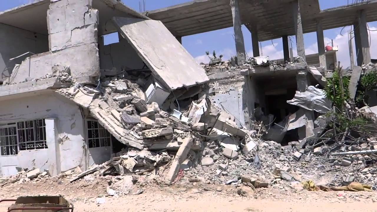 تقرير  مفصل عن الدمار في المنطقة الصناعية , حي القابون - تورا -