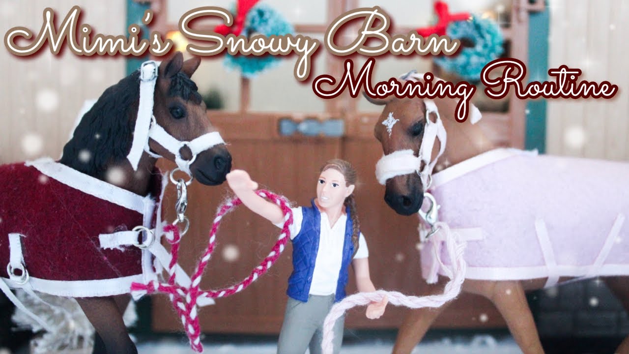 Mimi's Snowy Barn Morning Routine - Schleich Horse Short Film ...
