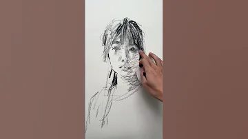 Easy Charcoal Drawing Charcoaldrawing Portraitdrawing Charcoaldrawingtutorial 