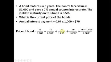 How to Calculate the Current Price of a Bond