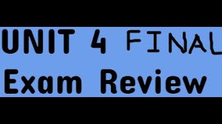 Unit 4 FINAL Review Sheet (Inequalities)